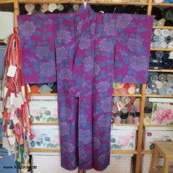 Meisen Komon Kimono, Kasuri...