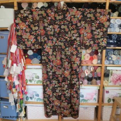 Kikko und Blüten Komon Kimono