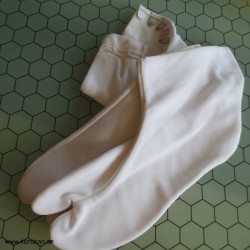 weiße Stretch Tabi Socken...