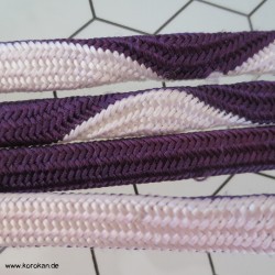 violett - weiß Wellenband...