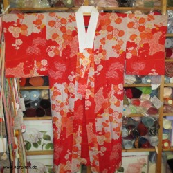 bunte Seide Juban Kimono