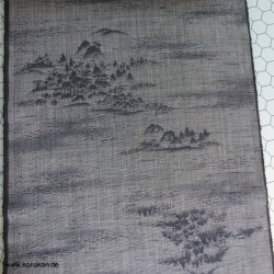 Landschaftsdruck Kimono Wolle