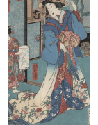 japanische Homongi Kimono - Korokan
