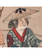 japanische Kimono Zusatzkragen Han Eri - Korokan